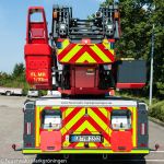 Drehleiter Markgröningen, Heckansicht